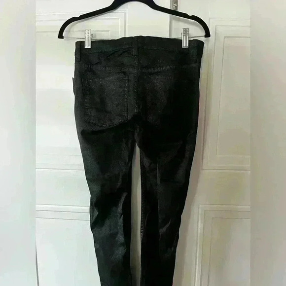 Free people black jeans with silver shimmer - Picture 7 of 8